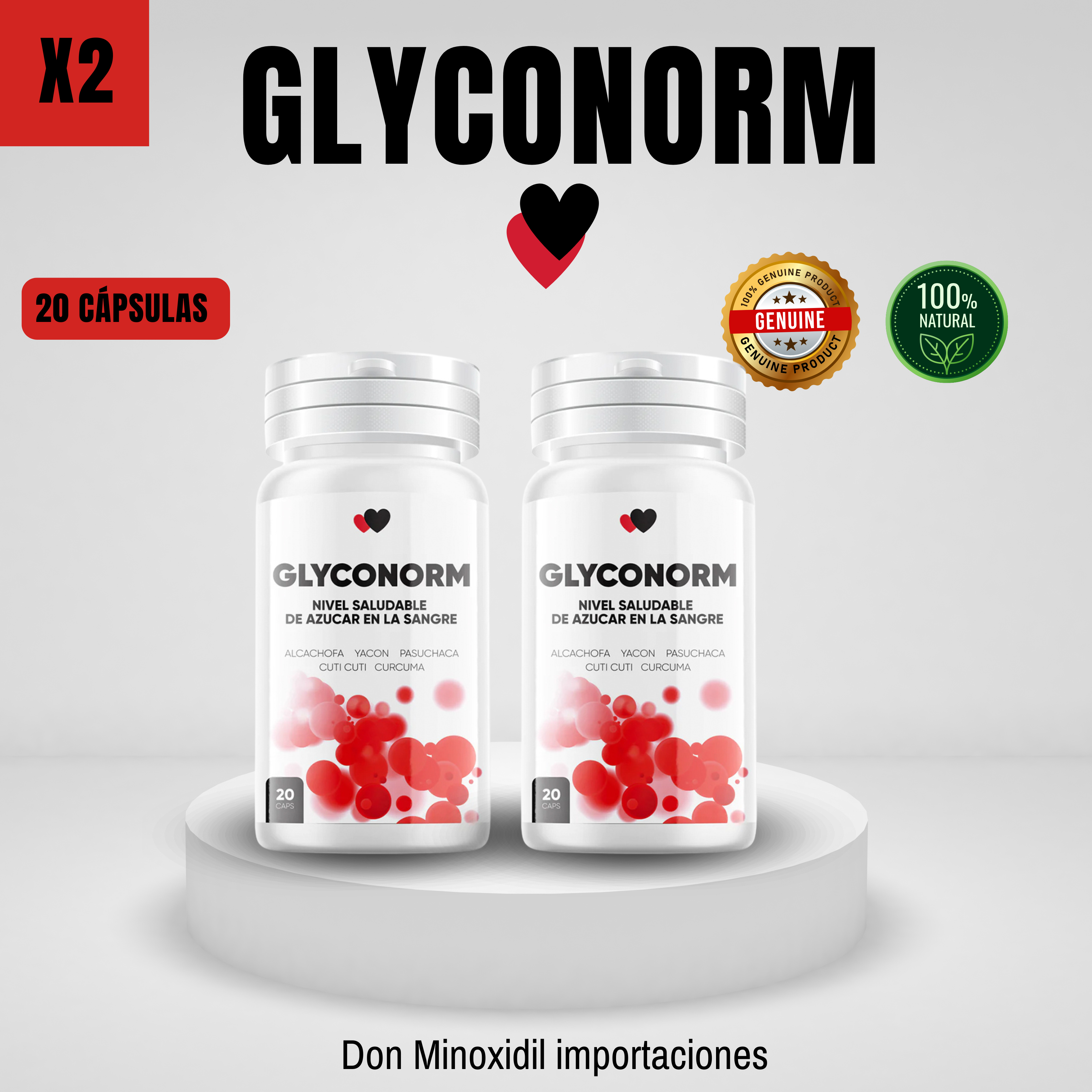 GLYCONORM X2 - 20 CAPSULAS