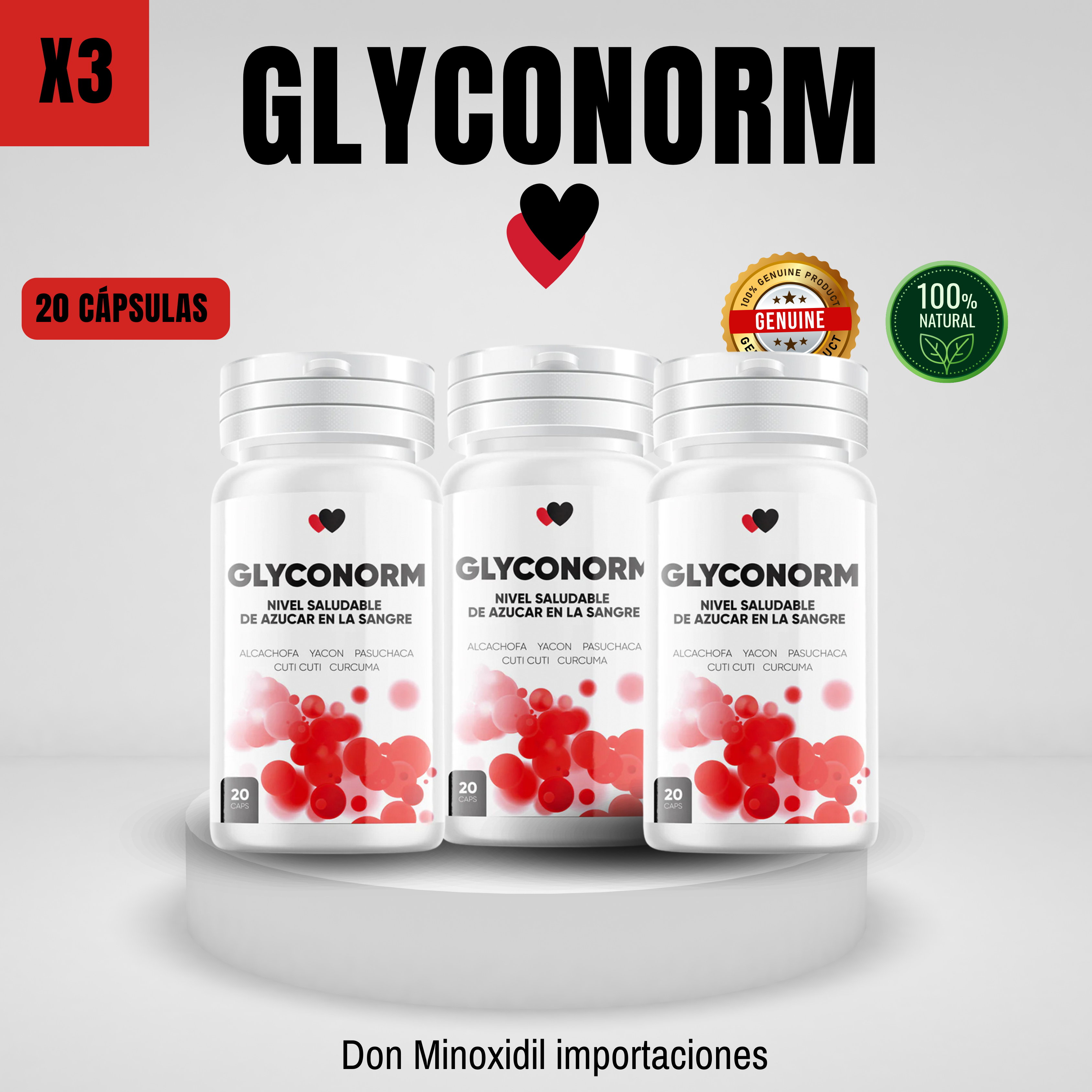GLYCONORM X3 - 20 CAPSULAS