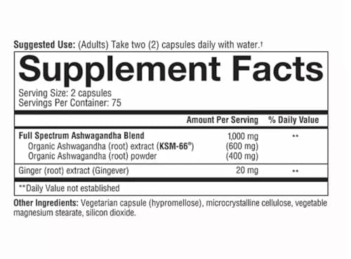 Ashwagandha 180 CAPSULAS