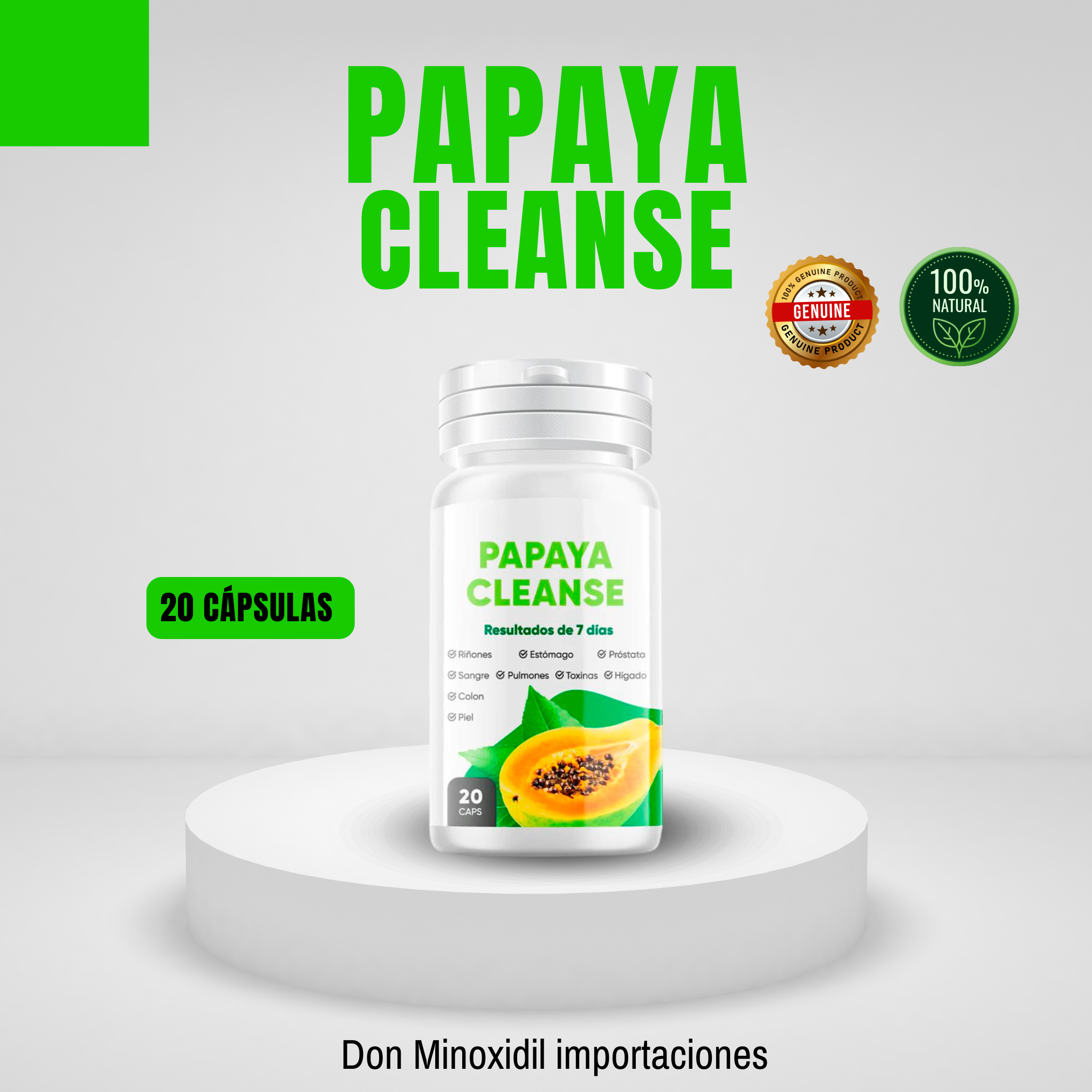 Papaya Cleanse - 20 capsulas