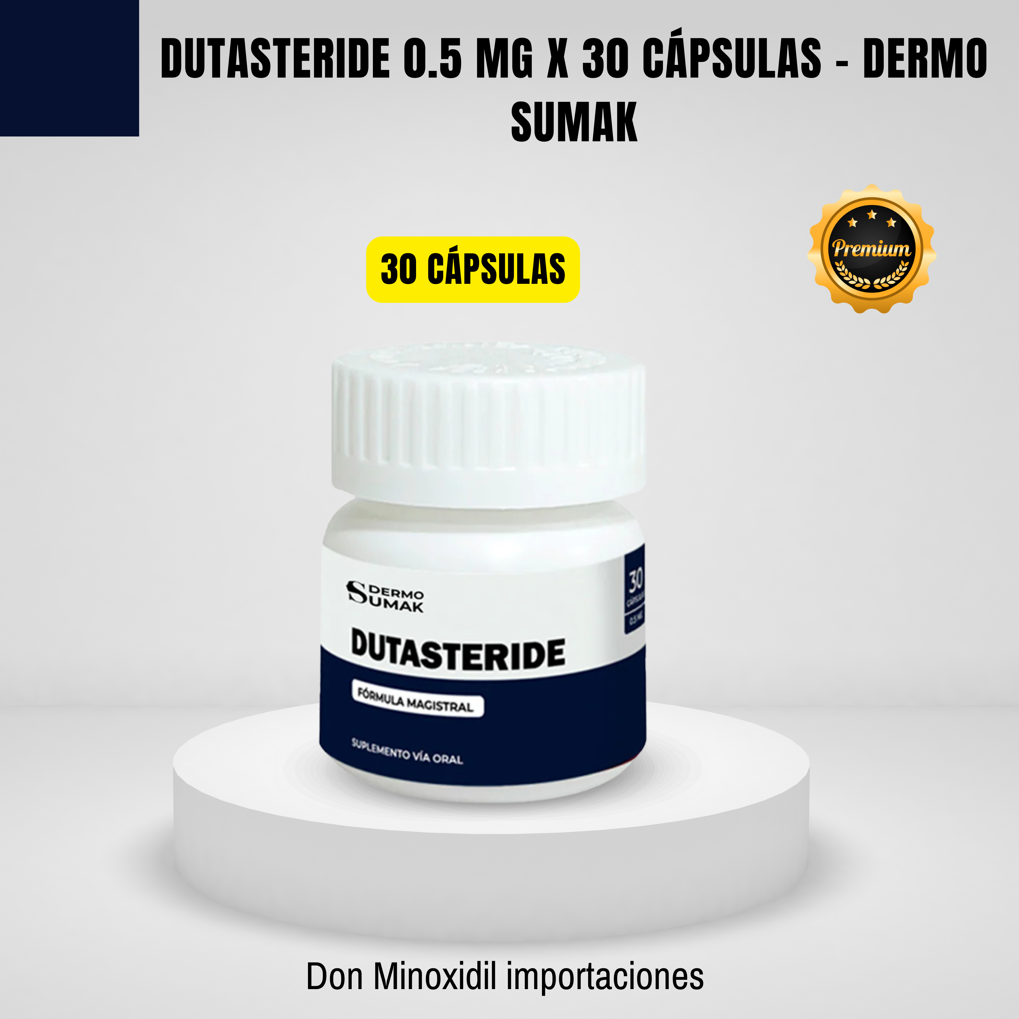 Dutasteride 0.5 mg x 30 Cápsulas - Dermo Sumak