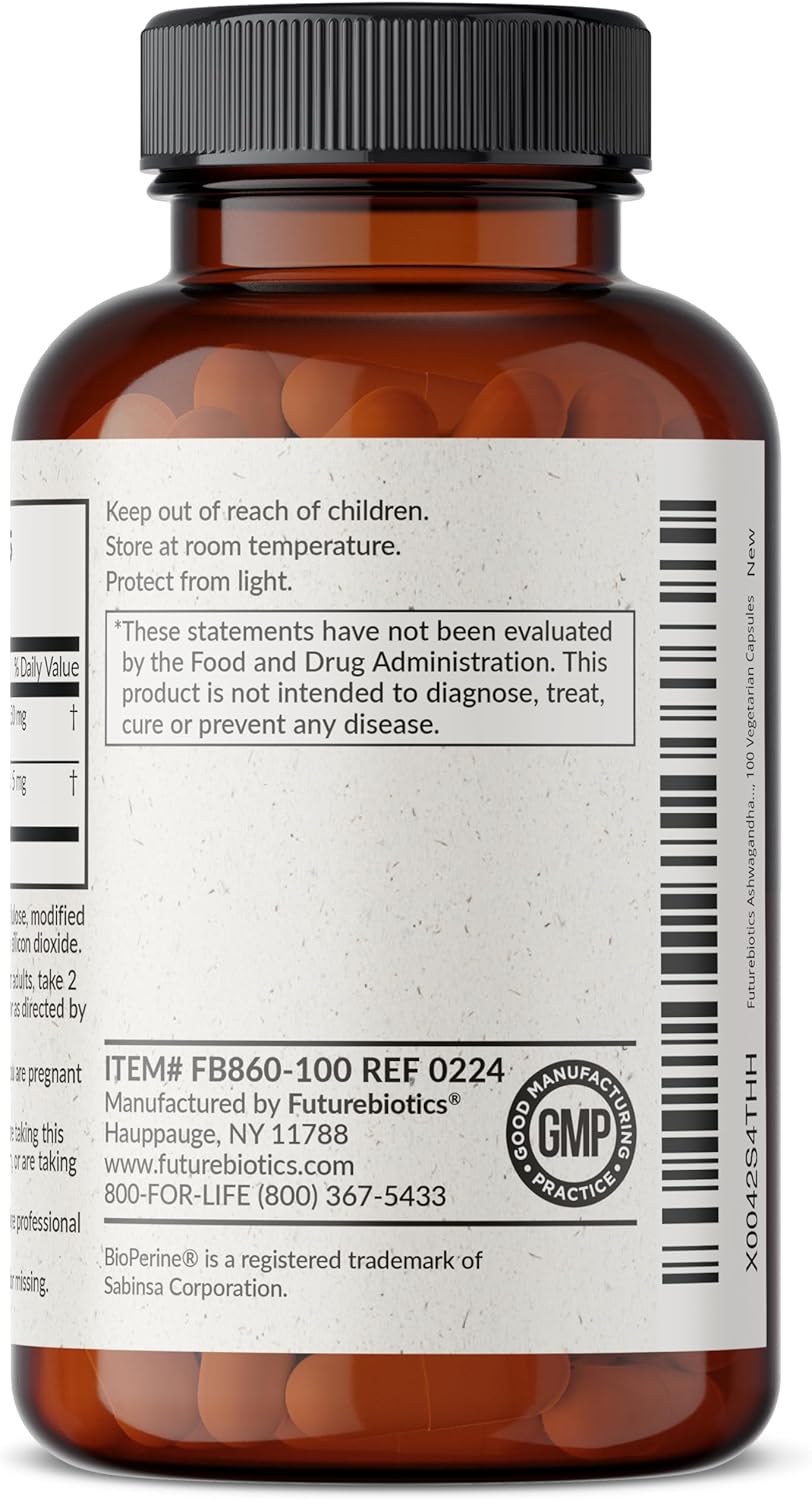 Futurebiotics Ashwagandha - 100 capsulas