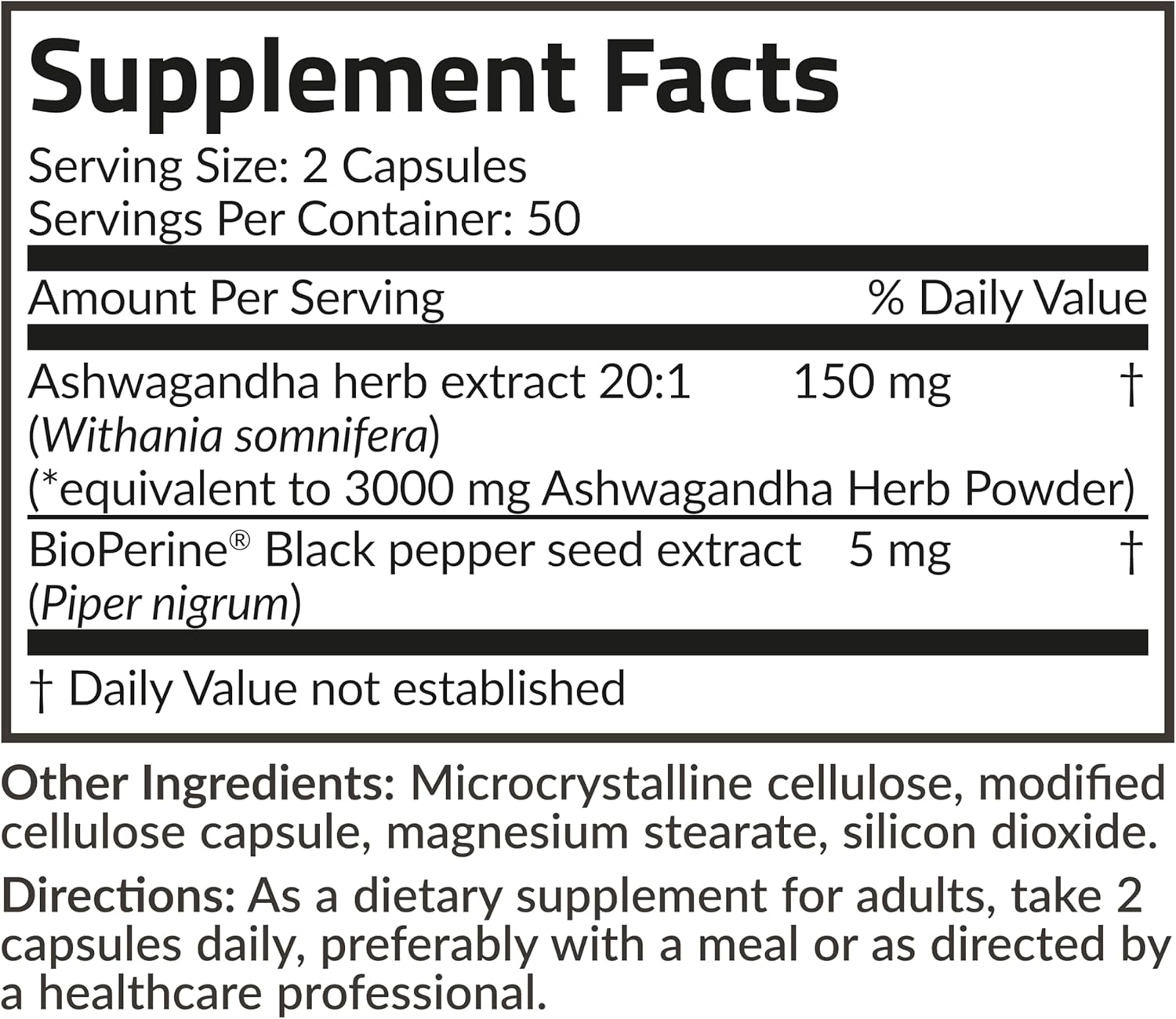 Futurebiotics Ashwagandha - 100 capsulas