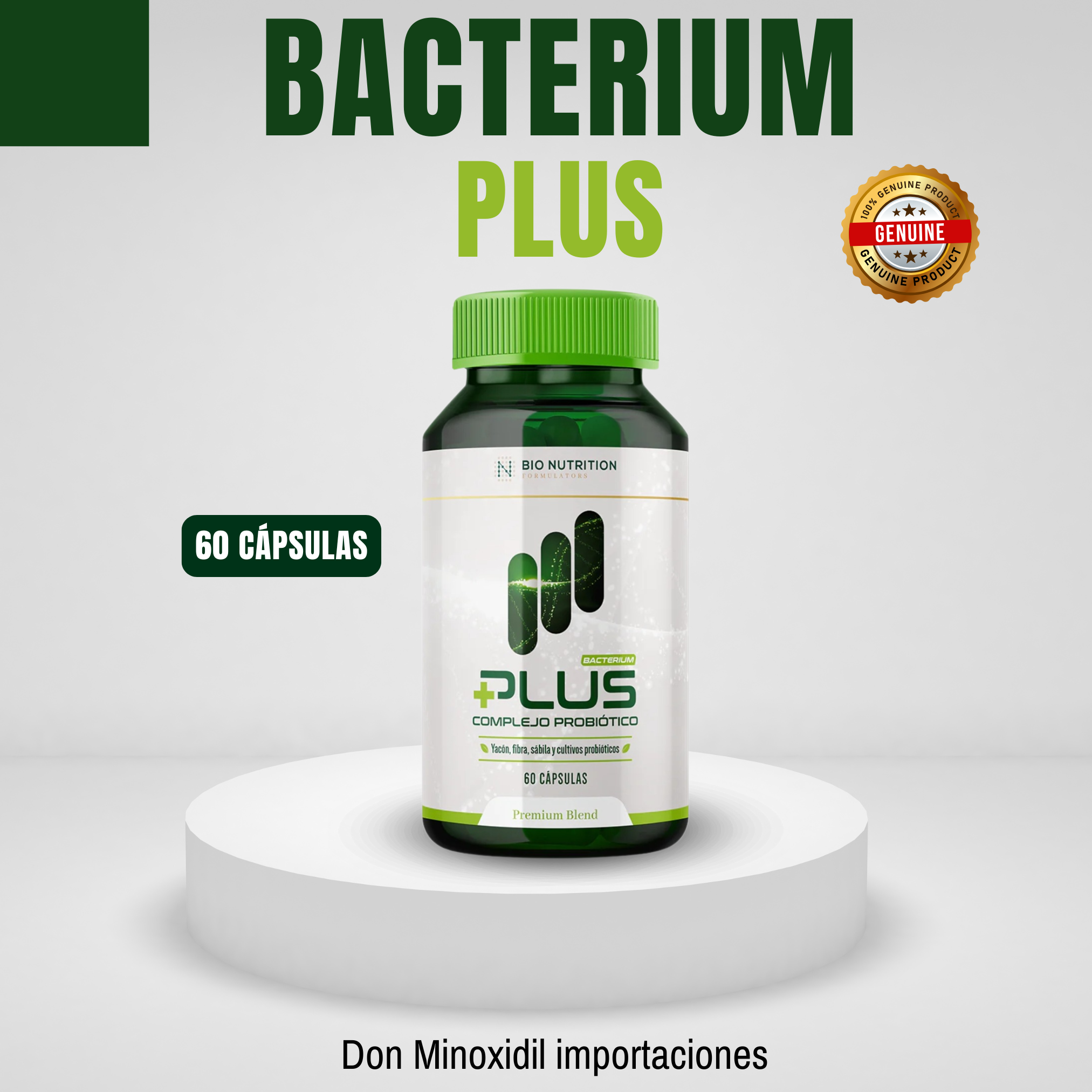 BACTERIUM PLUS - 60 CAPSULAS