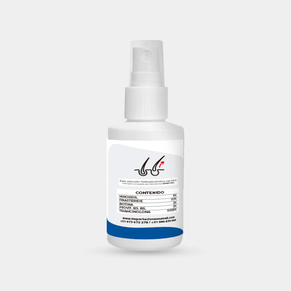 Loción MINOXIDIL & FINASTERIDE & BIOTINA 60ml - Dermo sumak